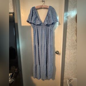 NWOT Blue Maxi Dress